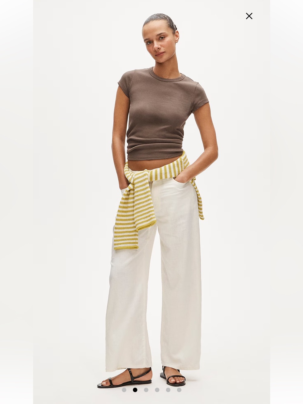 J. Crew Five-pocket pant in stretch linen blend - Ivory